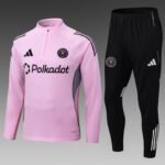 2025/2026 Inter Miami Half-Pull Training Suit Pink Soccer Jersey 1:1 Thai Quality Set