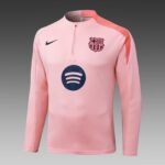 2025/2026 Barcelona Half-Pull Training Suit Pink Jersey Set - Image 3