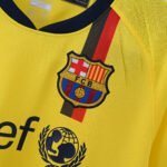 2008-2009 Retro Barcelona Away Yellow Soccer Jersey AAA-888 - Image 4