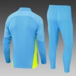 2024/2025 Manchester City Half-Pull Training Suit Blue Football Shirt 1:1 Thai Quality Set - Image 2