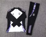 2024 Germany Half-Pull Training Suit White Jersey Set - Image 3