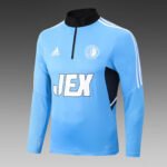 2022/2023 Feyenoord Rotterdam Half-Pull Training Suit Blue Football Shirt 1:1 Thai Quality Set - Image 3