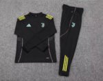 2025/2026 Juventus Half-Pull Training Suit Black Football Shirt 1:1 Thai Quality Set - Image 7