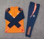 2024/2025 Manchester United Half-Pull Training Suit Orange Football Shirt 1:1 Thai Quality Set - Image 3