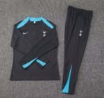 2024/2025 Tottenham Half-Pull Training Suit Black Jersey 1:1 Thai Quality Set - Image 3