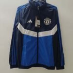 2024/2025 Manchester United Windbreaker Blue Football Shirt 1:1 Thai Quality