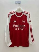 2025/2026 Long Sleeve Arsenal Home Football Shirt 1:1 Thai Quality