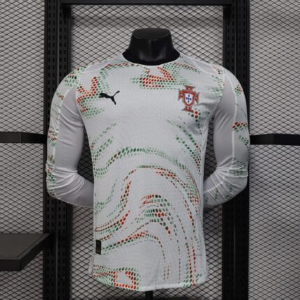 2025 Long Sleeve Player Version Portugal Away Football Shirt 1:1 Thai Quality