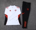 2025/2026 Bayern Munich Half-Pull Training Suit White Football Shirt 1:1 Thai Quality Set - Image 7