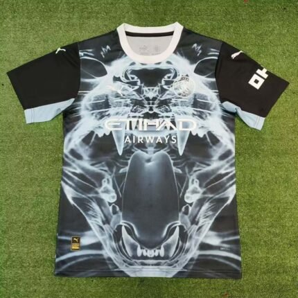 2025/2026 Manchester City Concept Edition Black and blue Football Shirt 1:1 Thai Quality