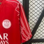 2024/2025 Psg Paris Saint-Germain Fourth Away Red Football Shirt 1:1 Thai Quality - Image 7