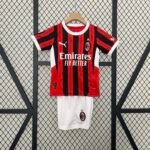 2024/2025 AC Milan Home Football Shirt 1:1 Thai Quality Kids Size