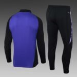2024 Germany Half-Pull Training Suit Purple Jersey Set - Image 2