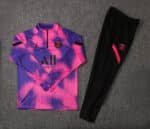 2021/2022 Psg Paris Saint-Germain Half-Pull Training Suit Pink Set - Image 7