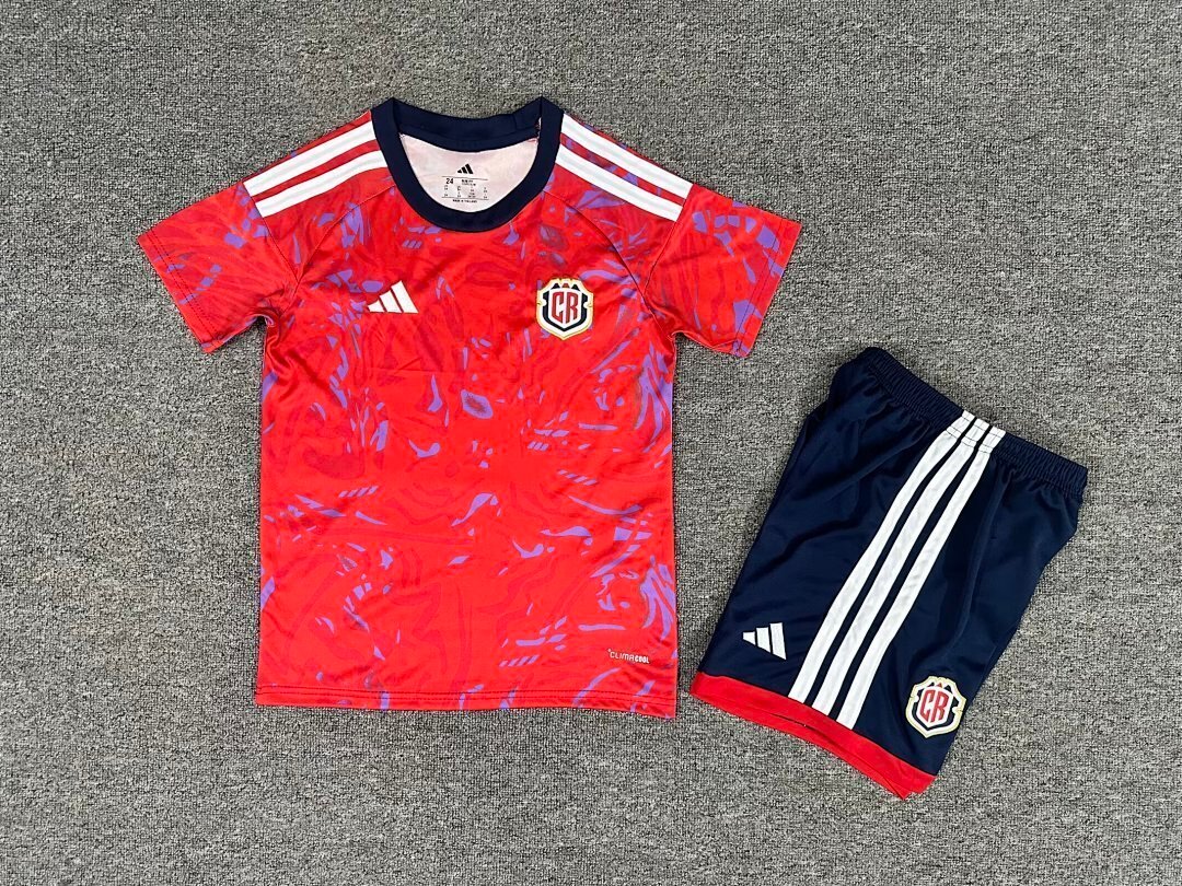 507d01ee 2026-2027 Costa Rica Home Red Kids/Youth Soccer Uniform - Image 1