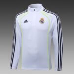 2025/2026 Real Madrid Half-Pull Training Suit White Football Shirt 1:1 Thai Quality Set - Image 3