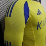 2024/2025 Player Version Long Sleeve Al-Nassr Home Football Shirt 1:1 Thai Quality - Image 3