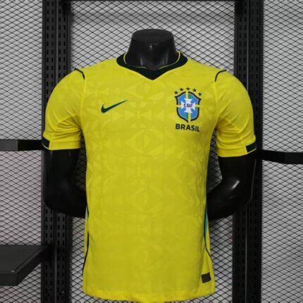 Player version 2026-2027 Brazil Home Yellow Soccer Jersey AAA