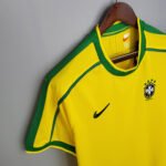 1998 Retro Brazil Soccer Jersey Home - Image 7