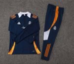 2025/2026 Real Madrid Half-Pull Training Suit Royal blue Football Shirt 1:1 Thai Quality Set - Image 3