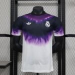 2025/2026 Player Version Real Madrid Anniversary Edition Black Purple Football Shirt 1:1 Thai Quality