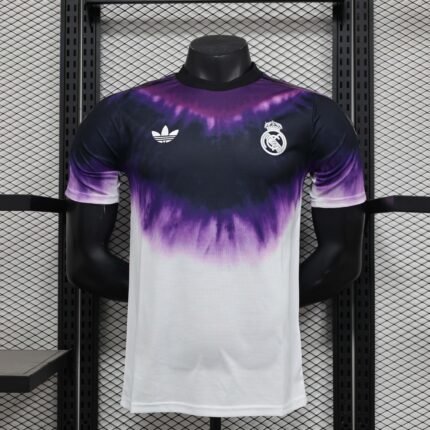 2025/2026 Player Version Real Madrid Anniversary Edition Black Purple Football Shirt 1:1 Thai Quality