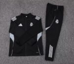 2025/2026 Real Madrid Long Zipped Jacket Black Football Shirt Set - Image 7