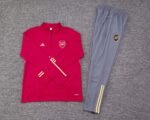 2023/2024 Arsenal Half-Pull Training Suit Red Football Shirt 1:1 Thai Quality Set - Image 3