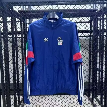 2025 Italy Windbreaker blue Football Shirt 1:1 Thai Quality