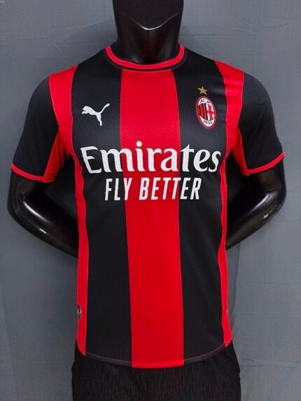 Player Version 26-27 AC Milan Home Red Black Soccer Jersey AAA