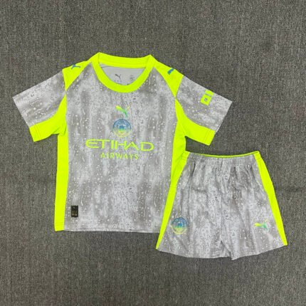 2025/2026 Manchester City Third Away Football Shirt 1:1 Thai Quality Kids Size