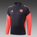 2025/2026 Bayern Munich Half-Pull Training Suit Black Football Shirt 1:1 Thai Quality Set - Image 3