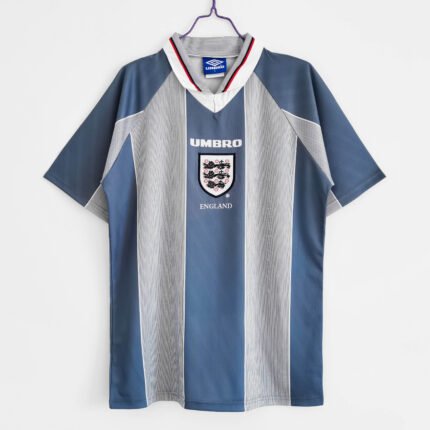 1996 Retro England Away Soccer Jersey