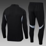 2025/2026 Real Madrid Half-Pull Training Suit Black Football Shirt 1:1 Thai Quality Set - Image 2