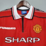 1998/1999 Retro Manchester United Home Football Shirt 1:1 Thai Quality - Image 3