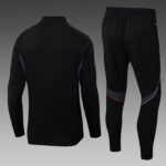 2025/2026 Ajax Half-Pull Training Suit Black Football Shirt 1:1 Thai Quality Set - Image 2