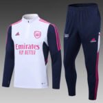 2022/2023 Arsenal Half-Pull Training Suit White Football Shirt 1:1 Thai Quality Set