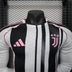 2025/2026 Player Version Long Sleeve Juventus Home Football Shirt 1:1 Thai Quality - Image 3