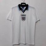 1996 Retro England Home Soccer Jersey