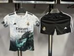 2025/2026 Real Madrid Special Edition Black And White Football Shirt 1:1 Thai Quality Kids Size
