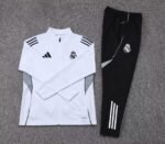 2025/2026 Real Madrid Long Zipped Jacket White Football Shirt Set - Image 7
