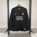 2007/2008 Retro Long Sleeve Manchester United Third Away Football Shirt 1:1 Thai Quality