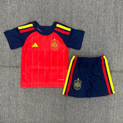 2026 Spain Home Football Shirt 1:1 Thai Quality Kids Size