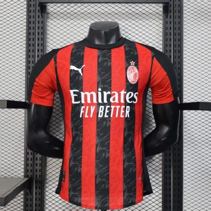 2025/2026 Player Version AC Milan Home Soccer Jersey 1:1 Thai Quality