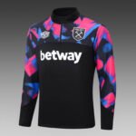 2022/2023 West Ham United Half-Pull Training Suit Black Football Shirt 1:1 Thai Quality Set - Image 3