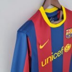 2010/2011 Retro Long Sleeve Barcelona Home Football Shirt 1:1 Thai Quality - Image 5
