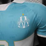 Player Retro version 2026-27 Olympique de Marseille Blue Soccer Jersey AAA - Image 2