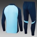2025/2026 Arsenal Half-Pull Training Suit Light Blue Football Shirt 1:1 Thai Quality Set - Image 2