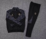 2023/2024 Psg Paris Saint-Germain Long Zipped Jacket Black Set - Image 7