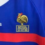 1998 Retro Long Sleeve France Home Football Shirt 1:1 Thai Quality - Image 7